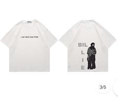 "I Am That Bad Type" Billie Eilish Print White T-Shirt