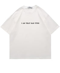 "I Am That Bad Type" Billie Eilish Print White T-Shirt
