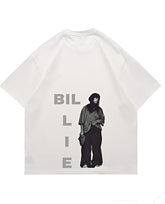 "I Am That Bad Type" Billie Eilish Print White T-Shirt