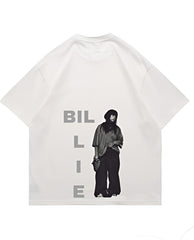 "I Am That Bad Type" Billie Eilish Print White T-Shirt