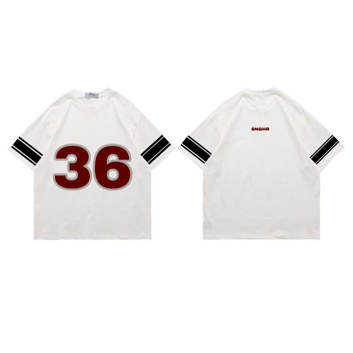 36 Stripe Sleeve Tee
